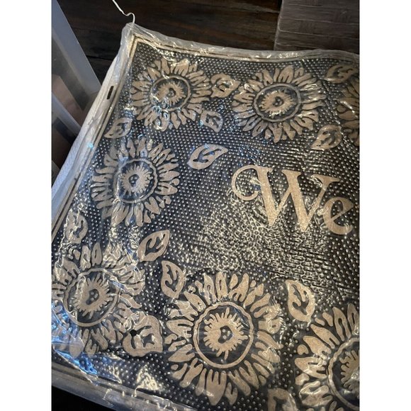 Goldcoast Sunflower Rubber Welcome Mats (Set Of 2) 26" x 16" - Picture 3 of 6